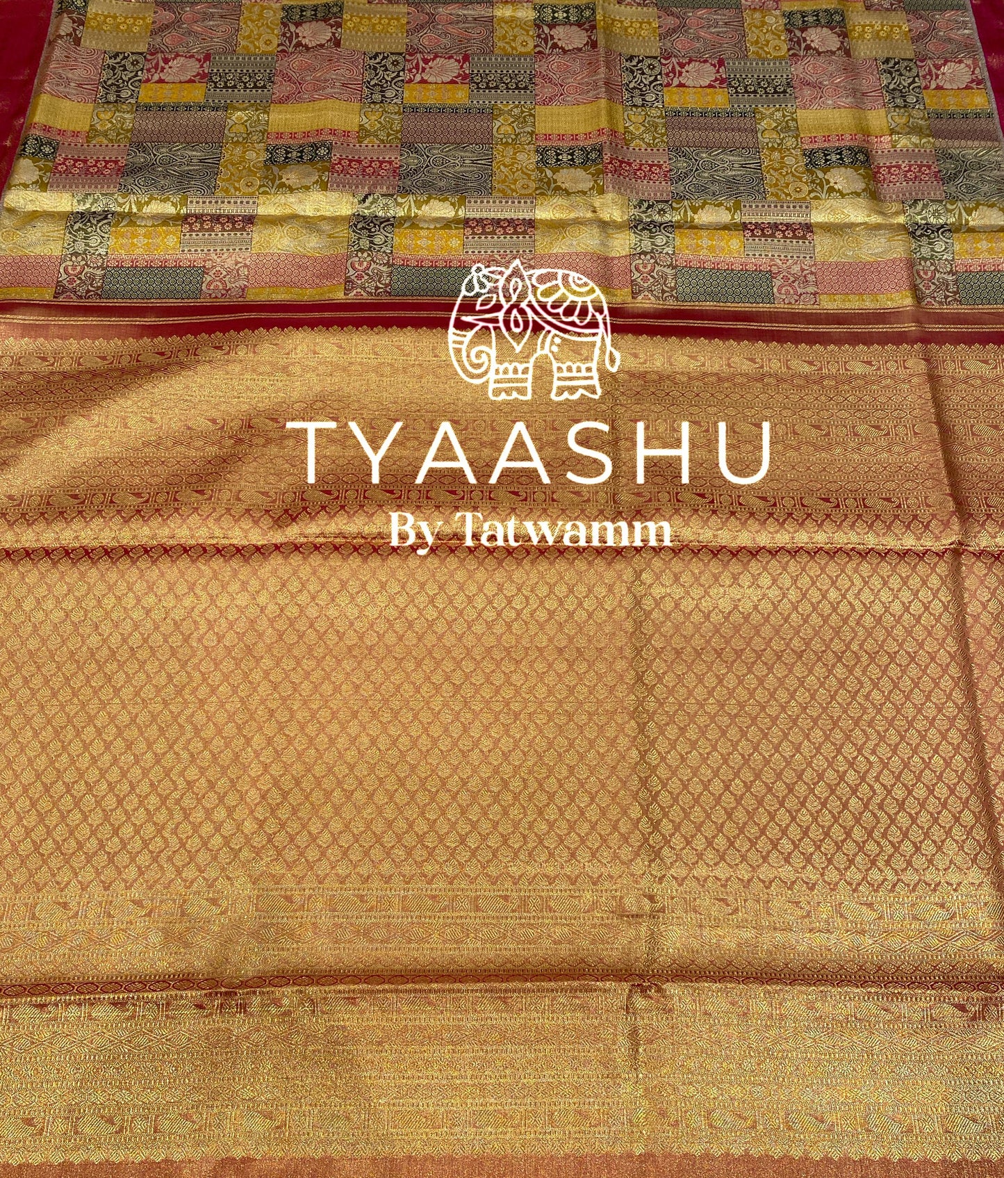 TRADITIONAL HANDWOVEN KANJIVARAM SAREE