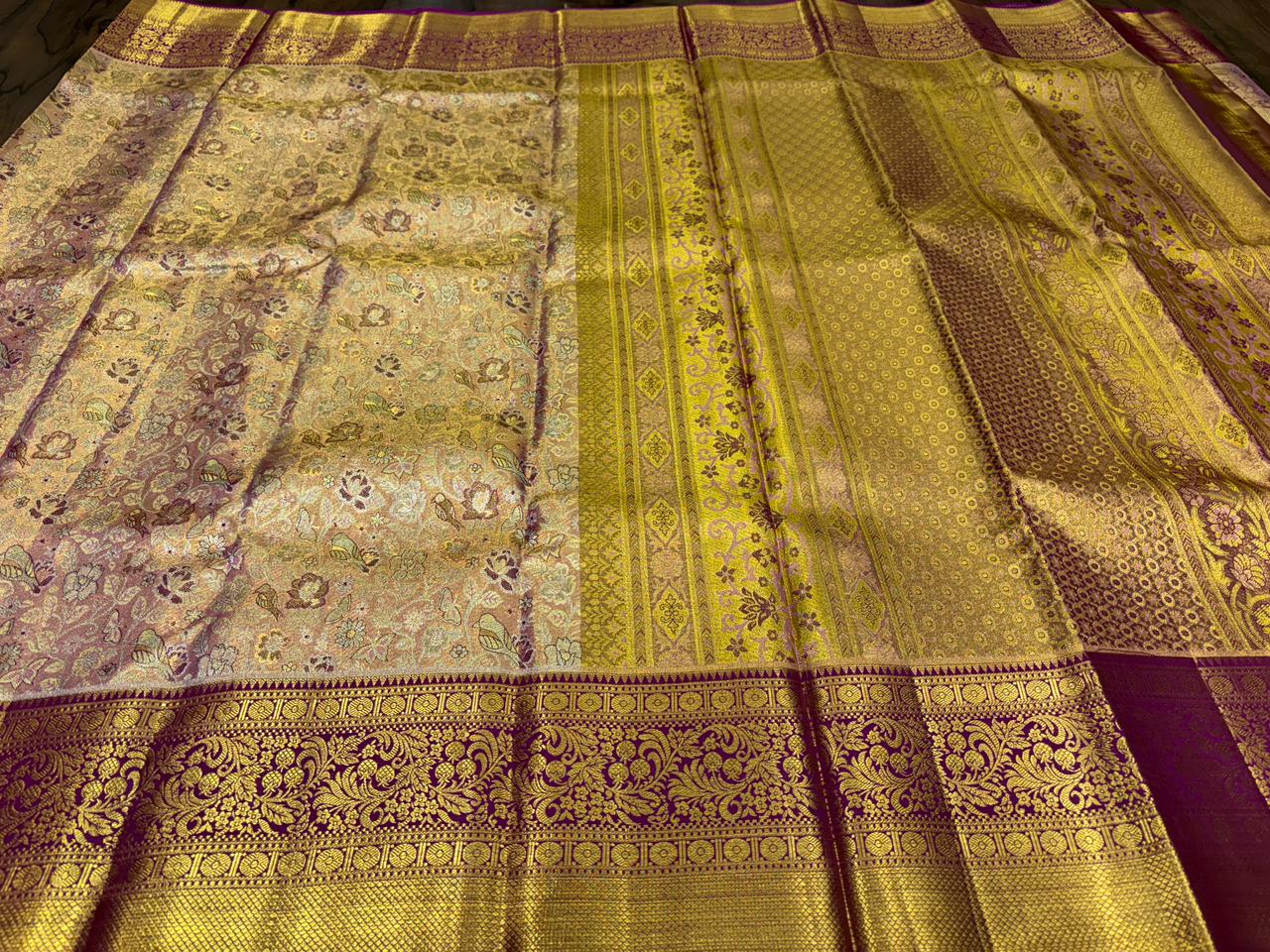 RAGA MAYURI ZARI KANCHI PATTU
