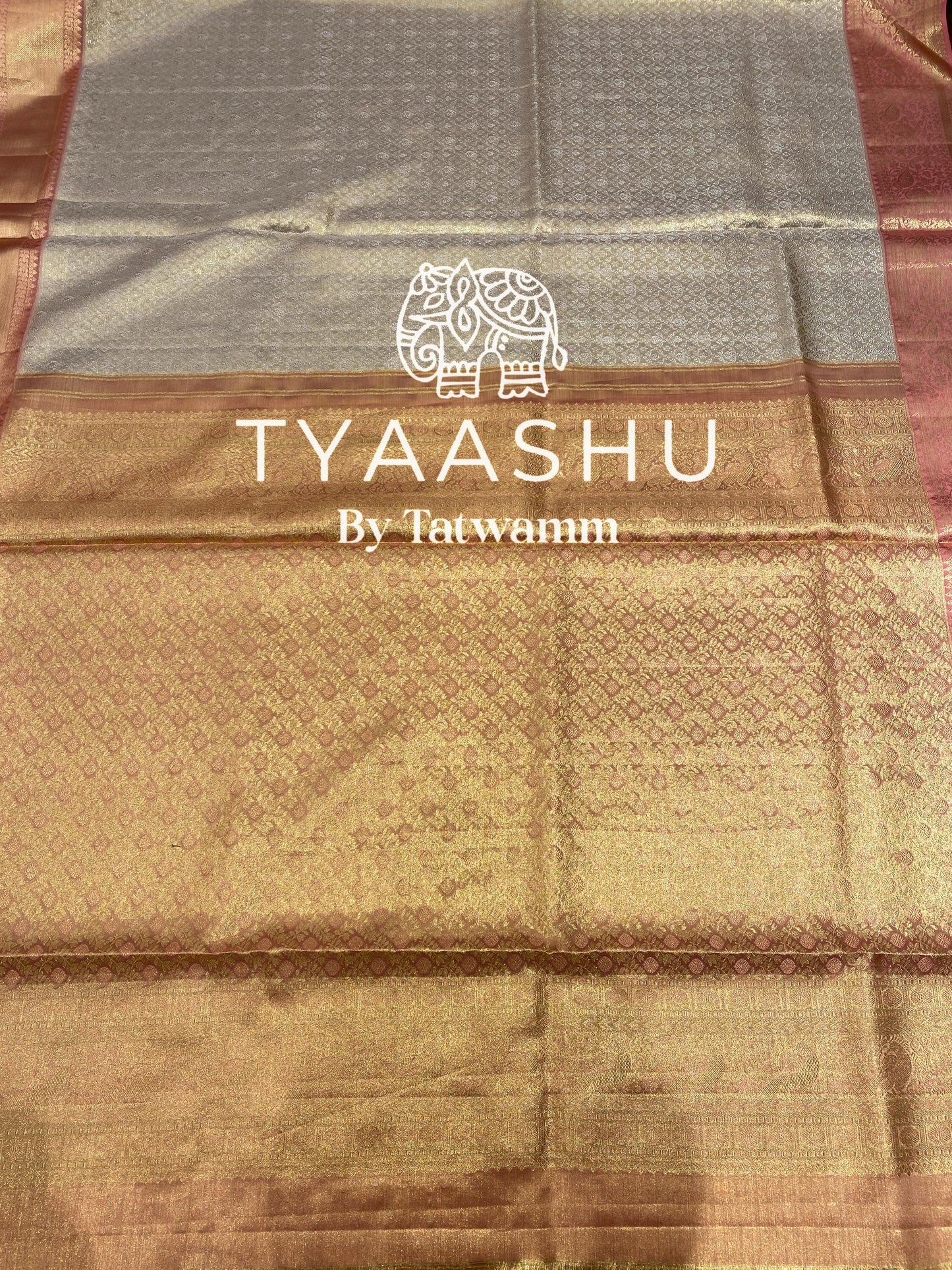 DESIGNER KANJIVARAM SILK SAREE WITH RICH GOLD ZARI WORK