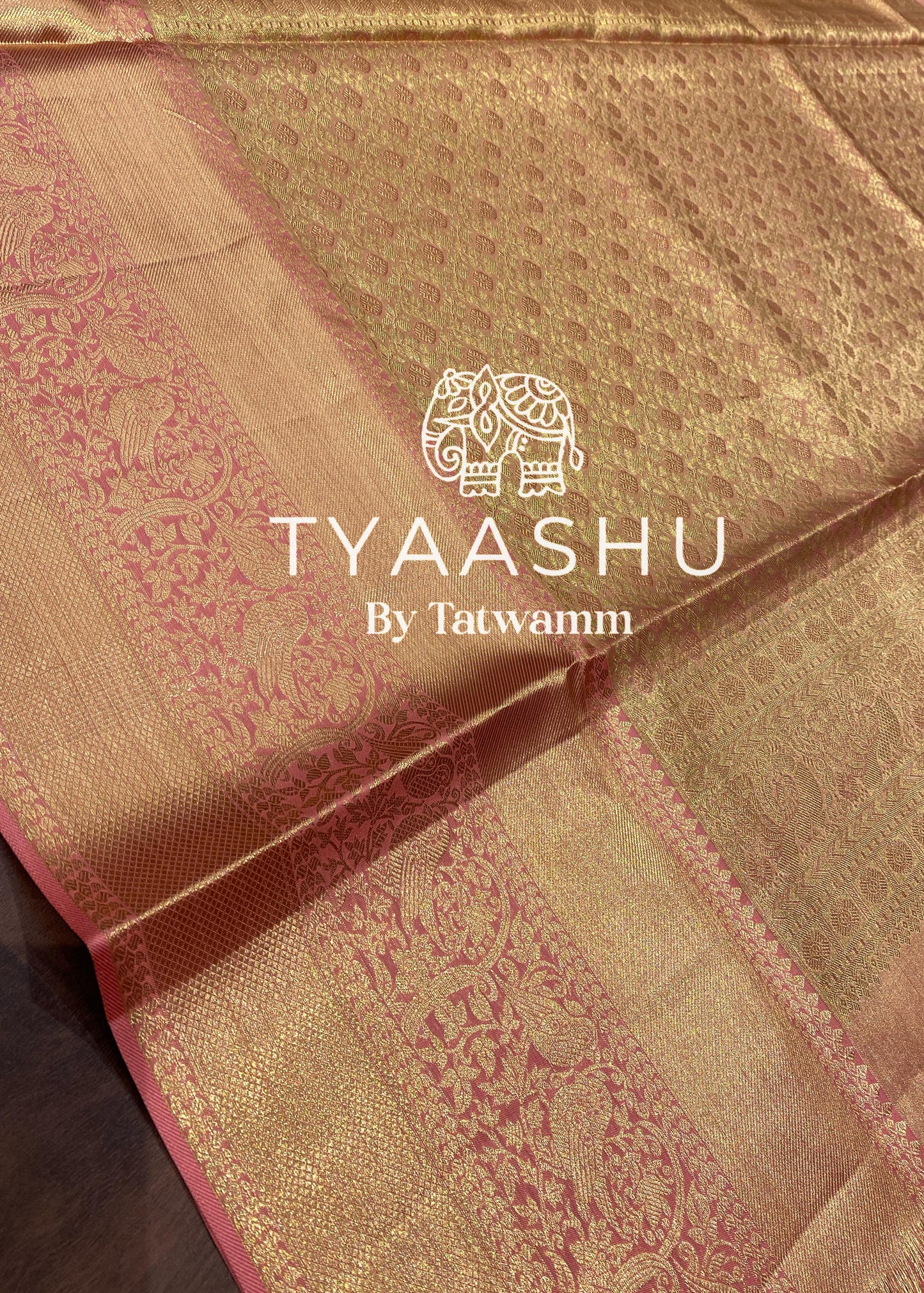 DESIGNER KANJIVARAM SILK SAREE WITH RICH GOLD ZARI WORK