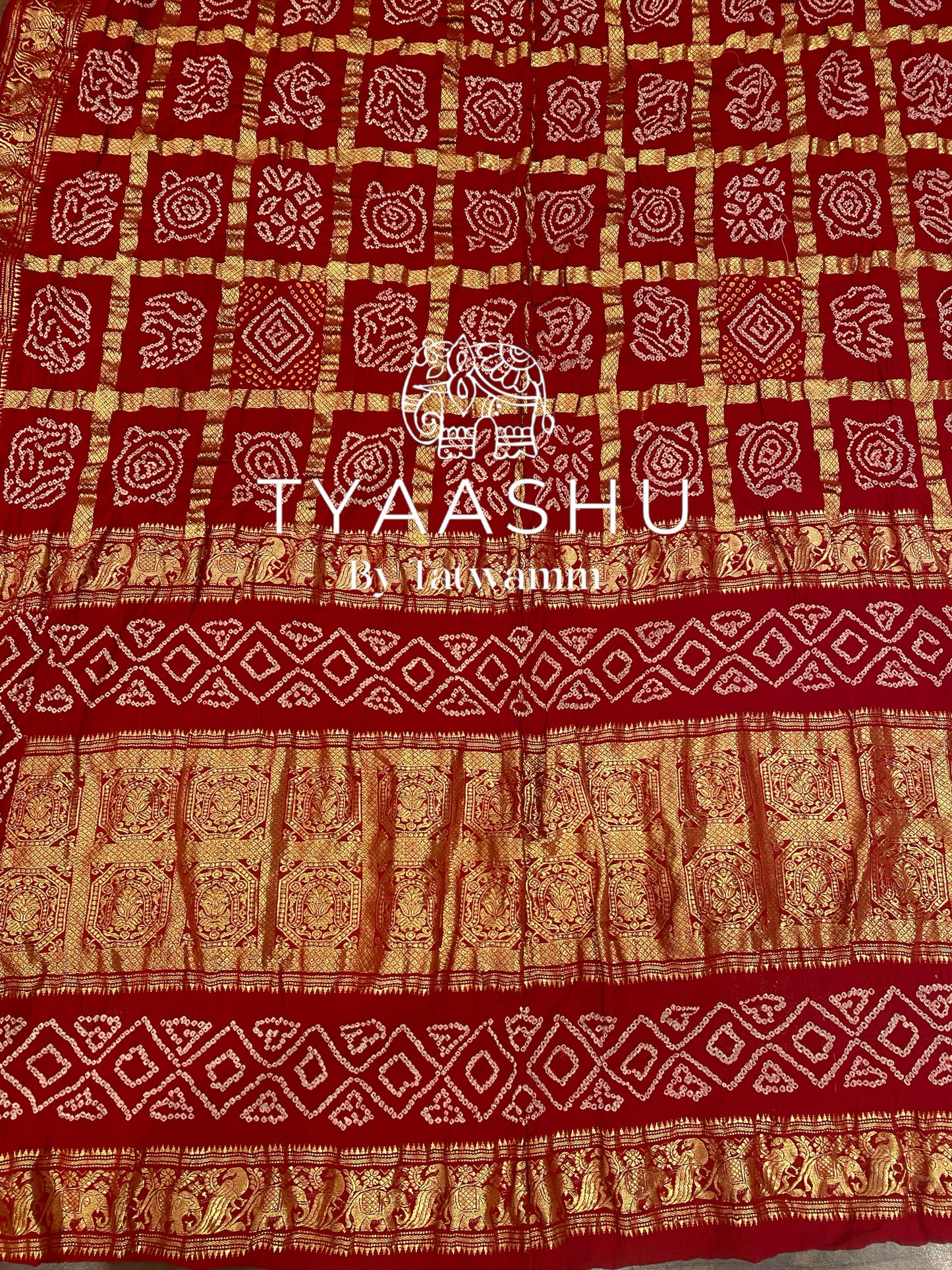 RICH MAROON COTTON GHARCHOLA SAREE WITH GOLD ZARI WEAVE