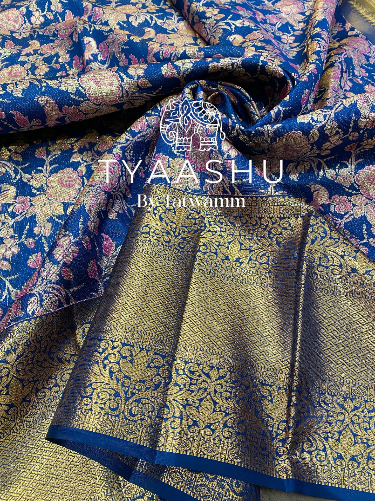 BLUE KANJIVARAM SAREE