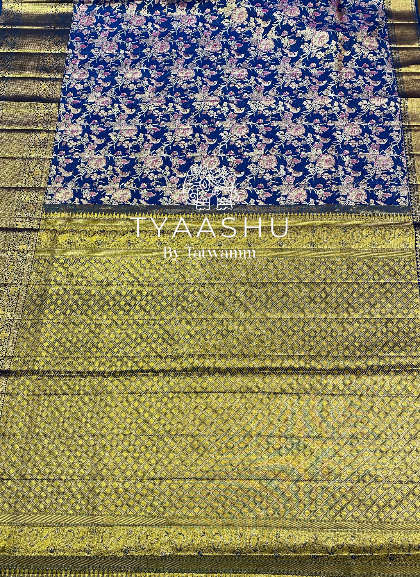 BLUE KANJIVARAM SAREE