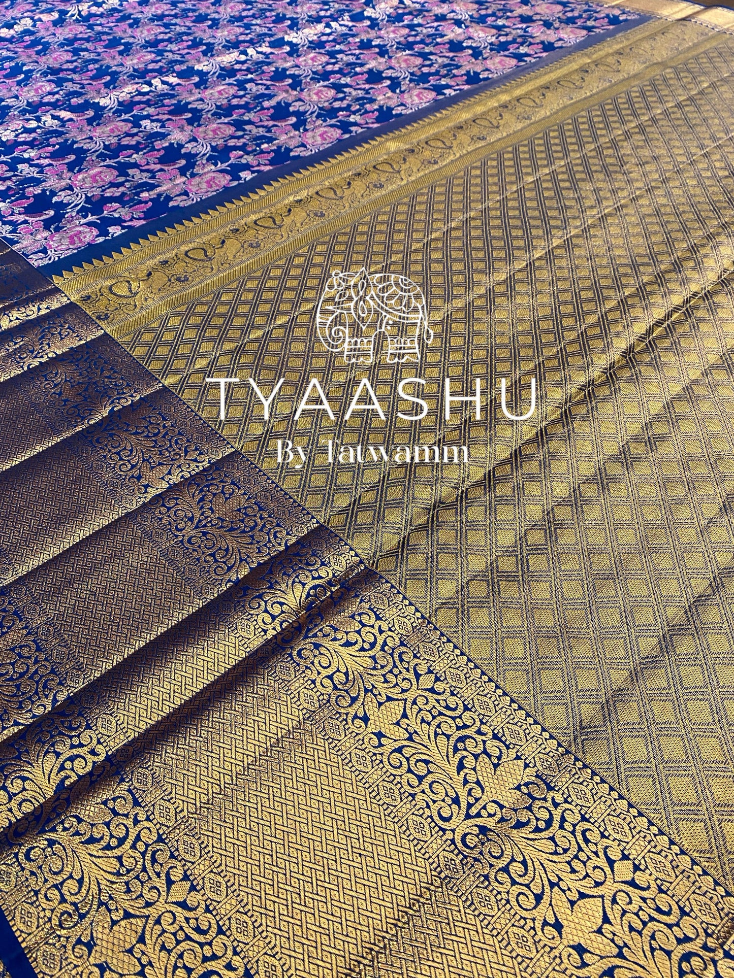 BLUE KANJIVARAM SAREE