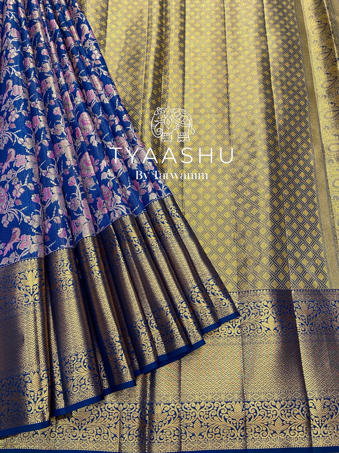 BLUE KANJIVARAM SAREE