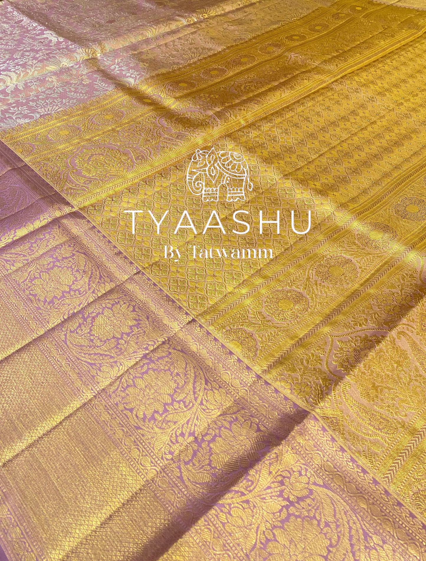 ROYAL PURPLE AND GOLD KANJIVARAM SILK SAREE