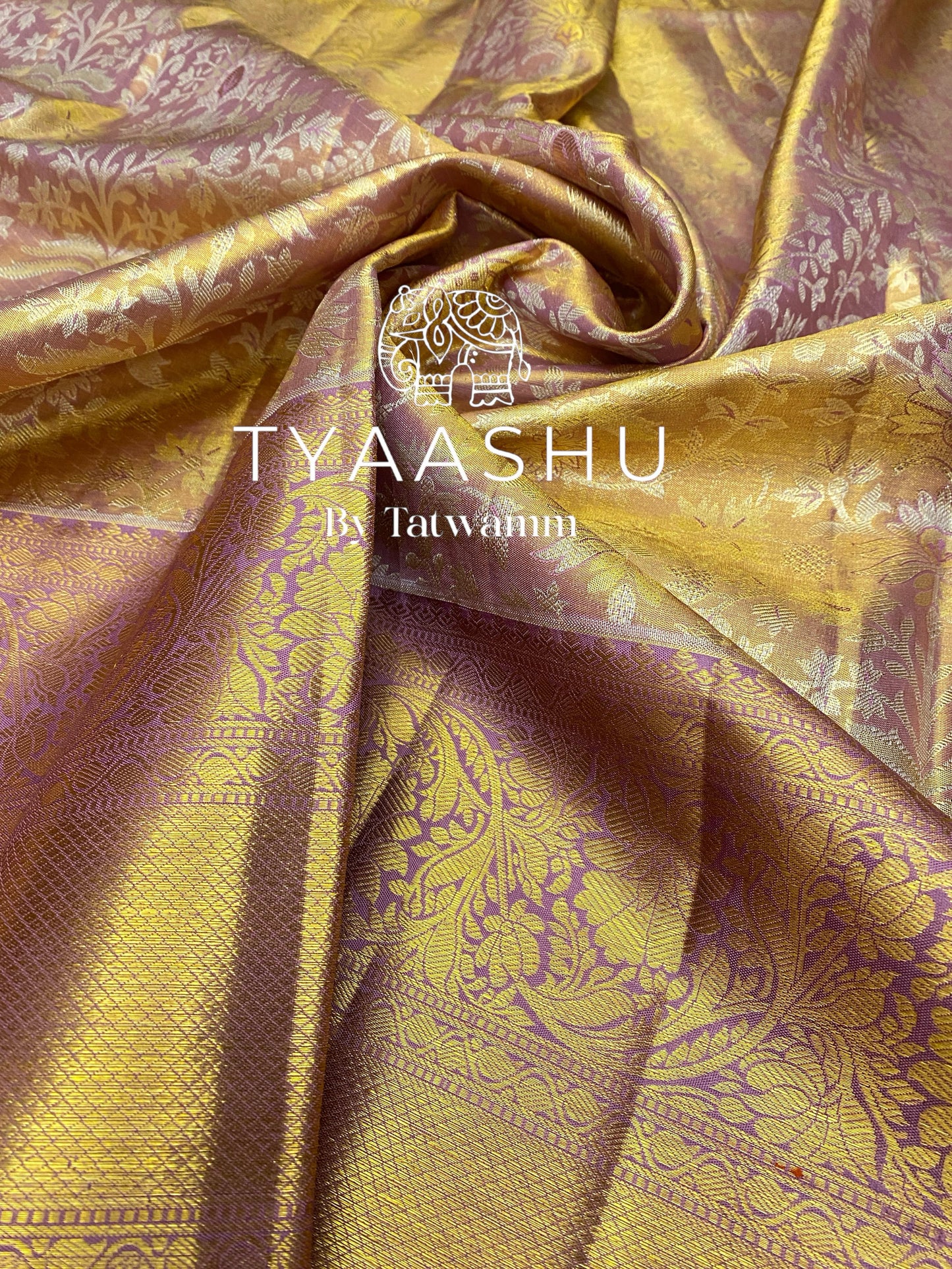 ROYAL PURPLE AND GOLD KANJIVARAM SILK SAREE