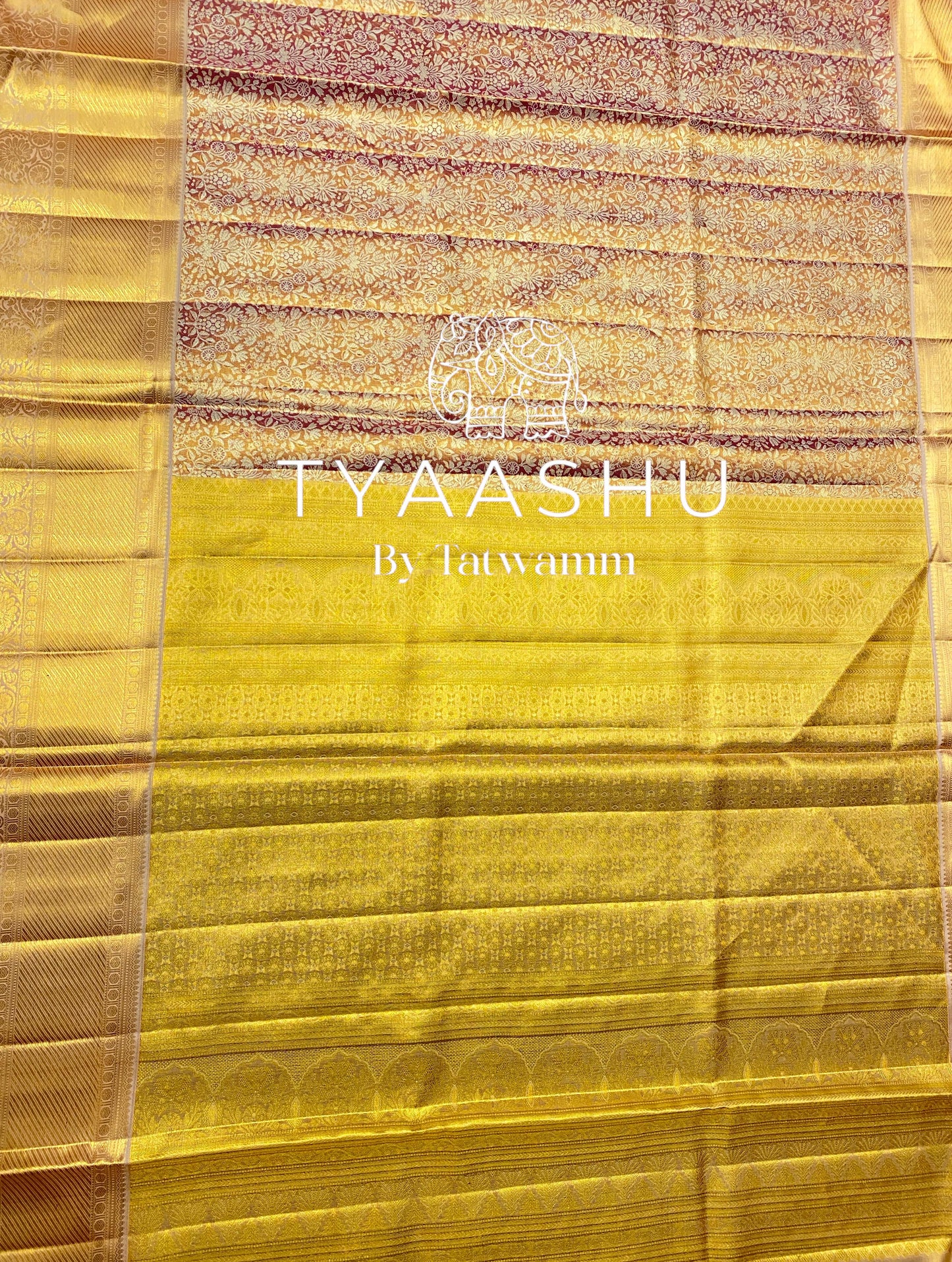 LAVENDER AND GOLD KANJIVARAM SILK SAREE