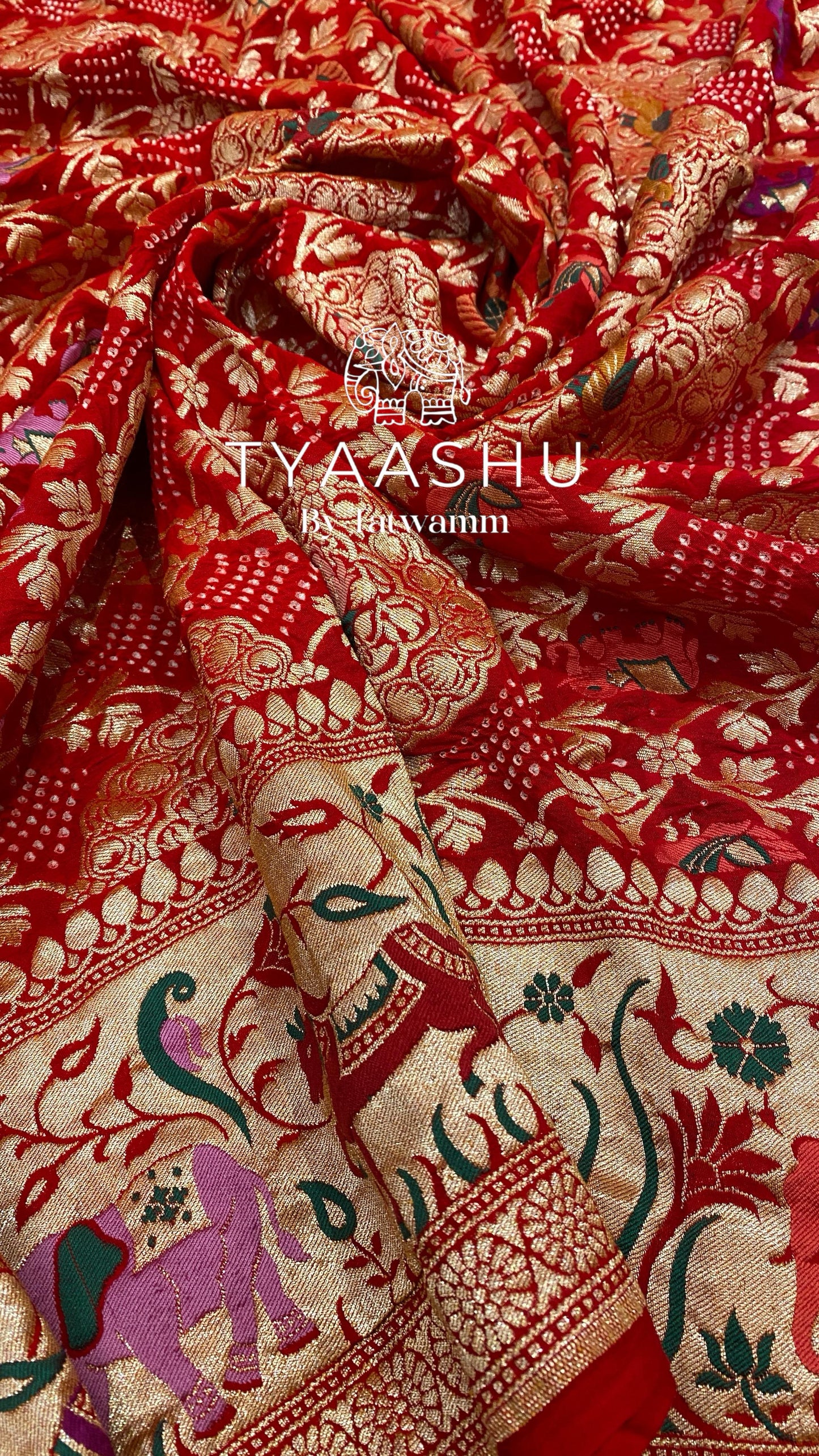 HANDCRAFTED BANDHANI SAREE