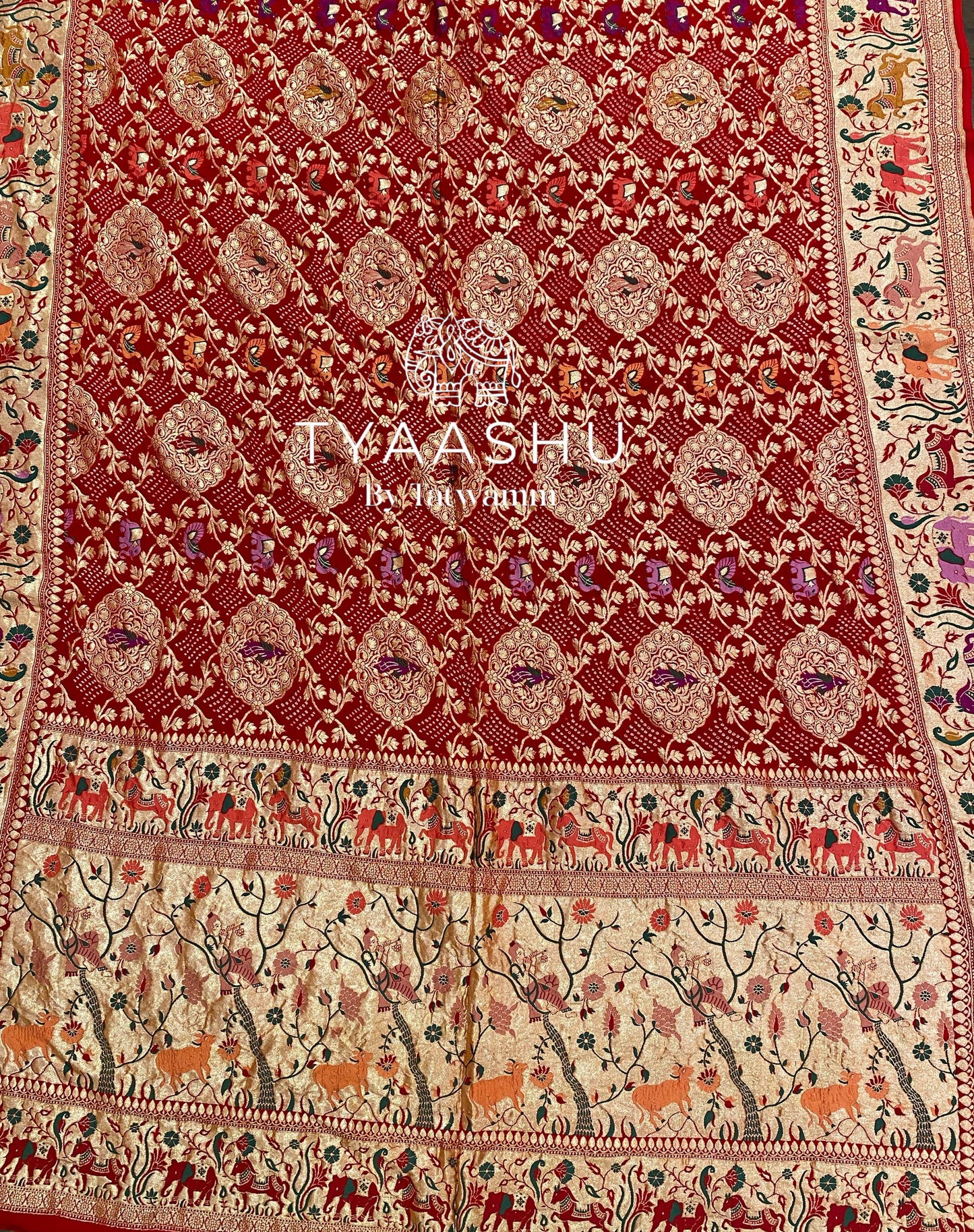 HANDCRAFTED BANDHANI SAREE