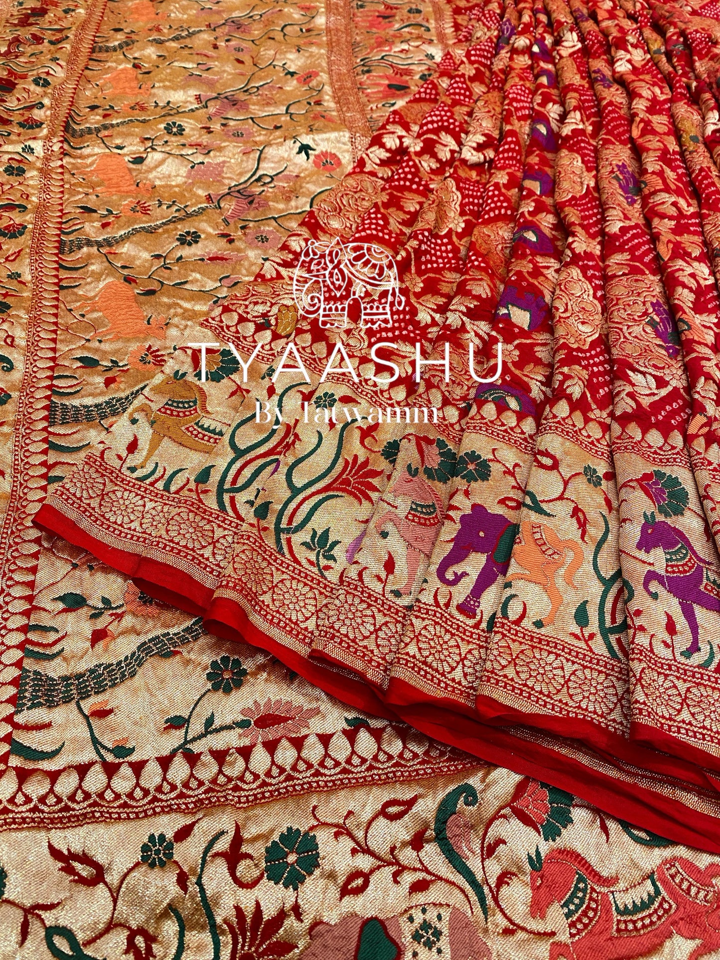 HANDCRAFTED BANDHANI SAREE