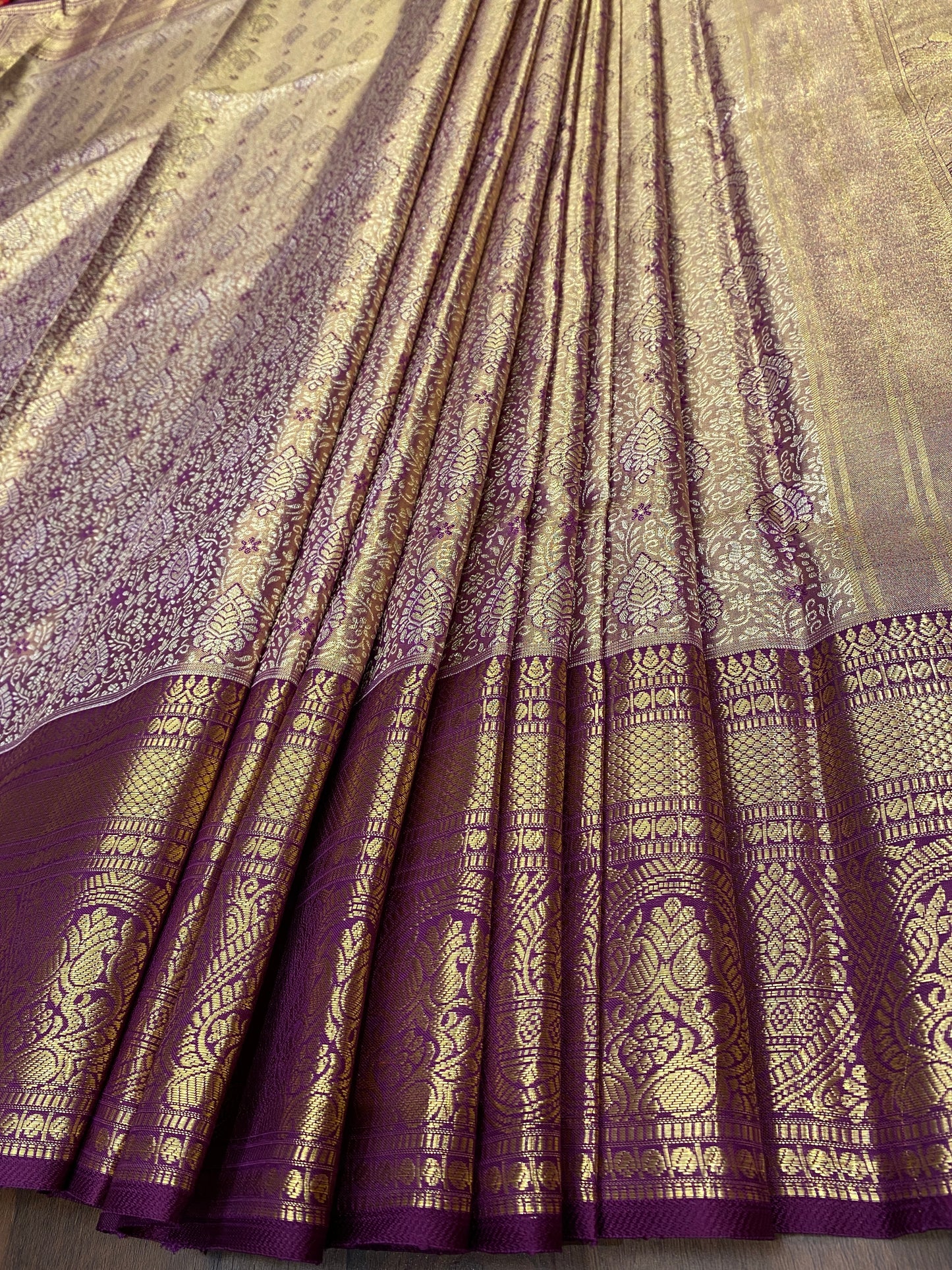 PURPLE KANJIVARAM SAREE