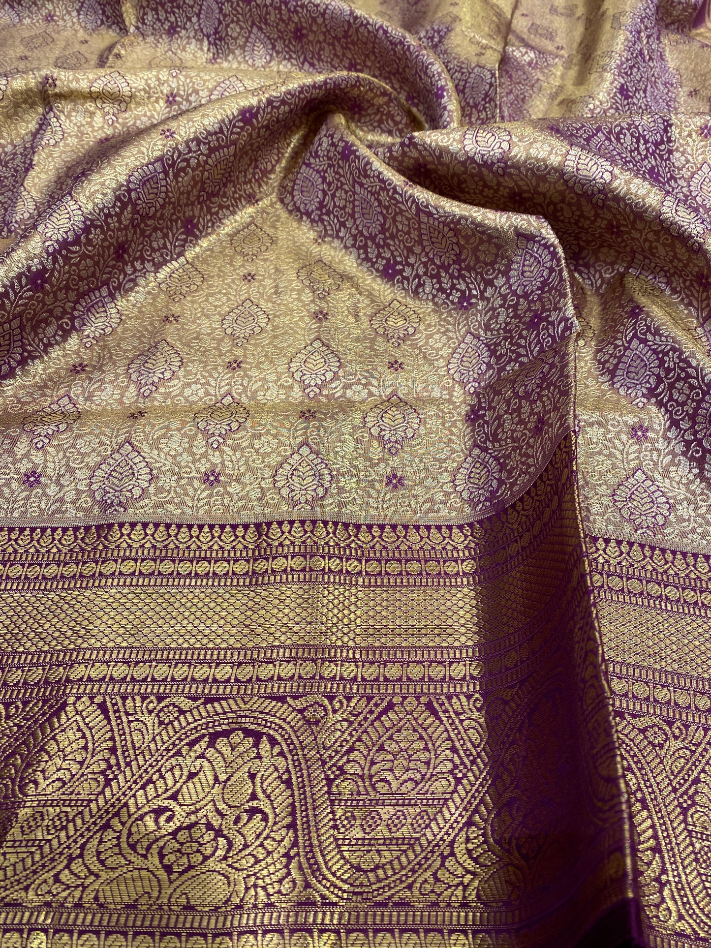 PURPLE KANJIVARAM SAREE
