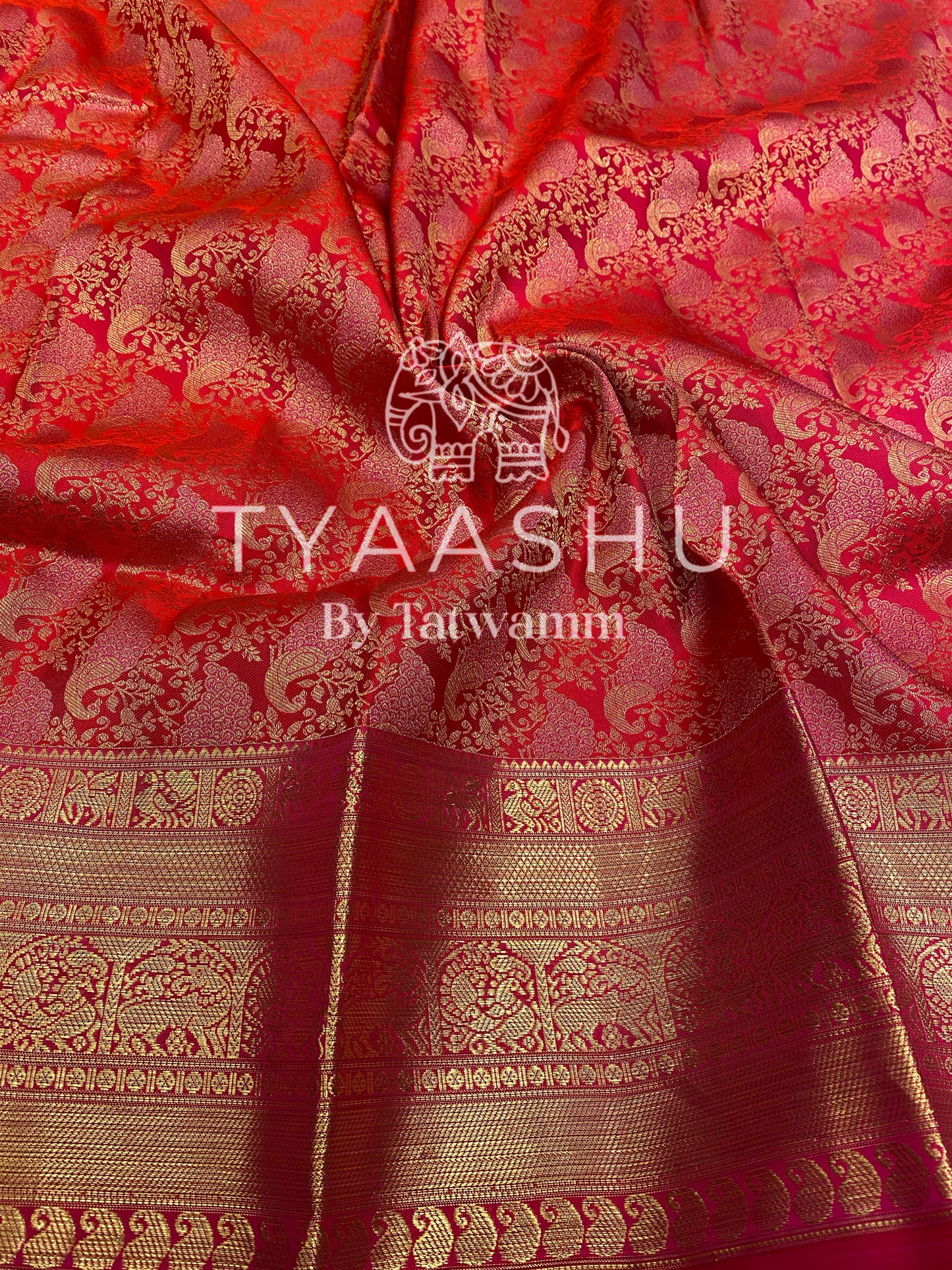 HANDWOVEN PINK KANJIVARAM SILK SAREE