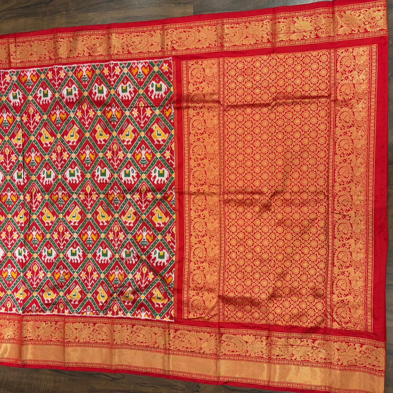 RAJATANTRI IKKAT SAREE
