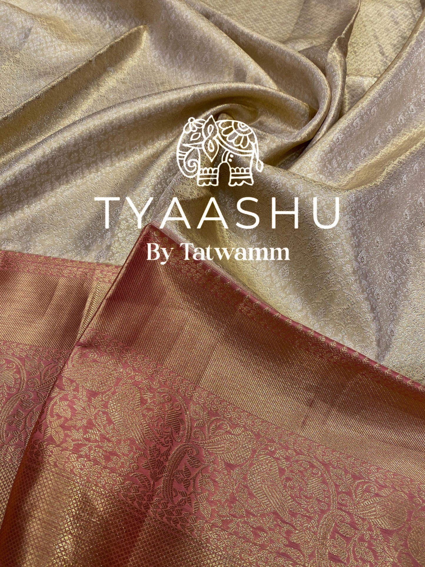 DESIGNER KANJIVARAM SILK SAREE WITH RICH GOLD ZARI WORK