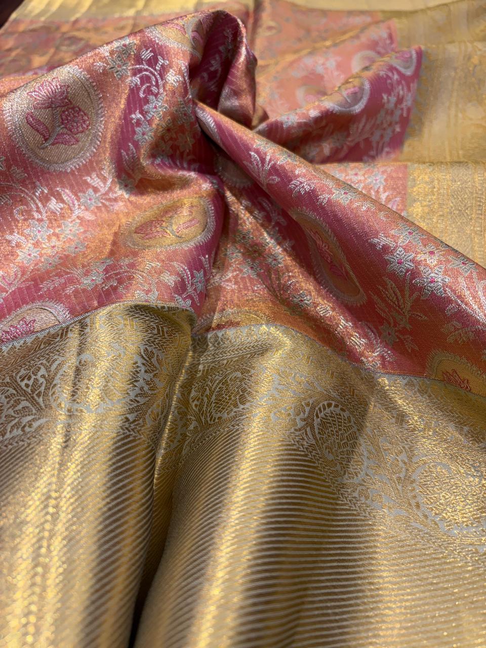 HEMAMBARI PUSHPAVALI KANCHI PATTU