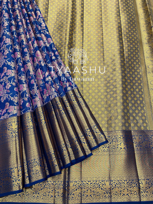 BLUE KANJIVARAM SAREE