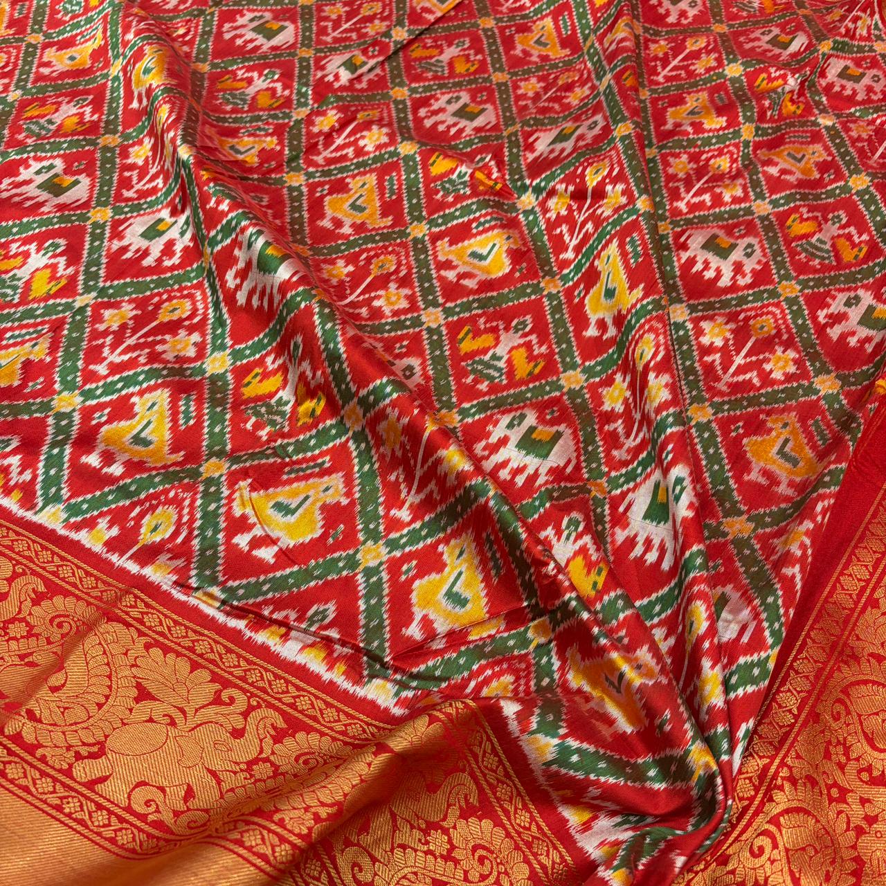 RAJATANTRI IKKAT SAREE