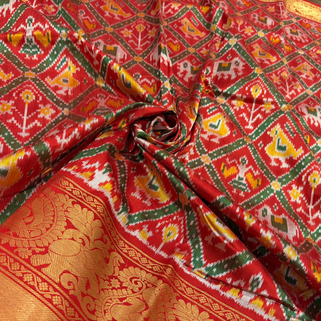 RAJATANTRI IKKAT SAREE